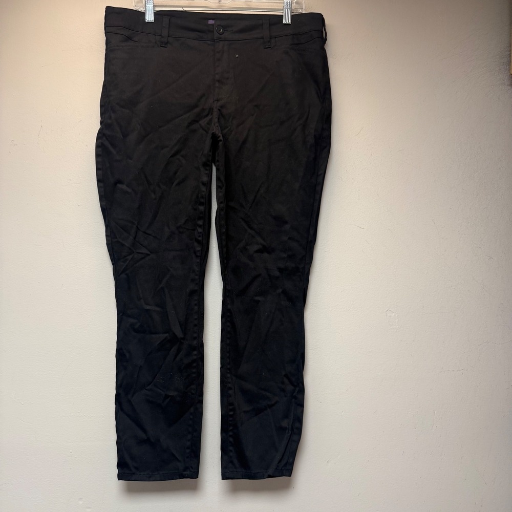 NYDJ Slim Fit Pants Women Size 14 Black Excellent Stretch Trousers